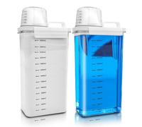 Cbilzxer Dispenser Detersivo Lavatrice, 2 pezzi 2900ML Dosatore Detersivo Lavatrice, Riutilizzabili Contenitore per Detersivo in Polvere e Liquidi, contenitori detersivi lavanderia(2900ml*2)