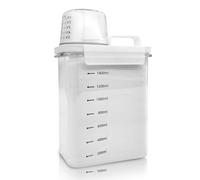 Cbilzxer Dispenser Detersivo Lavatrice, Dosatore Detersivo Lavatrice, Riutilizzabili Contenitore per Detersivo in Polvere e Liquidi, contenitori detersivi lavanderia (1800ml)