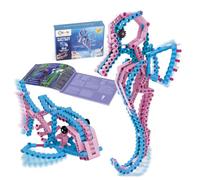 cbionic Sistema di blocco flessibile | cavallucci marini o pesce 2 in 1 | esplorare e scoprire i movimenti della natura - con c Bionic | unire biologia e tecnologia con mattoncini da costruzione