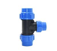 CBkrgfpdou Connettore a T Riducente for sdoppiatore d'Acqua in PVC PE | 20-50mm DN15-DN40 PVC PE: for la divisione dell'acqua riducendo i giunti dei tubi a forma di T