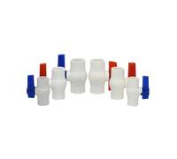 CBkrgfpdou Rubinetto da Giardino a Sfera con Presa Diritta in plastica ABS | G1/2 G3/4 G1 20/25/32 mm DN15 DN20 DN25 Attacco acqua for tubo da giardino in PVC con filettatura femmina(G1)