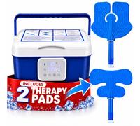[CBL] Macchina per terapia del freddo programmabile, sistema di circolazione dell'acqua ghiacciata da 13 litri con pompa silenziosa, timer e controllo del flusso, fascia per ginocchio inclusa