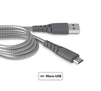 Bigben Connected Cavo Rinforzato MicUSB 2 m 2.1A Grigio