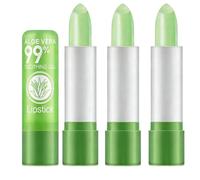 CBMZHF Set di 3 rossetti in aloe vera, nutrienti durevoli, idratanti, per labbra magiche, temperatura che cambia colore