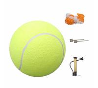 CBMZHF Set di palline da tennis giganti gialle da 24 cm, con pompa, borsa a rete e 2 valvole ad ago, attrezzatura professionale per pratica