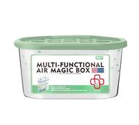 cBoîte d'absorption d'humidité - Outil de piège à humidité portable, déshumidificateur de prévention de la moissure, récipient de désodorisant pour éliminer les odeurs, granule d'agent de séchage de