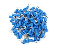 CBQZCHWDKT 100 pezzi SV2-3 Terminali pressati a freddo blu Connettore for cavi Terminali isolati Connettore for cavi 22AWG-16AWG