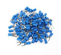 CBQZCHWDKT 100 pezzi SV2-5 terminali di cablaggio isolati blu Furcate connettori for cavi terminali for cavi isolanti