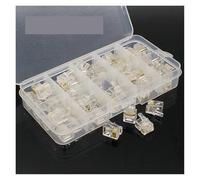 CBQZCHWDKT 50 pezzi RJ11 6P6C Jack modulare di rete maschio, 6 pin, connettore telefonico