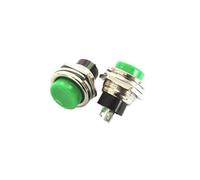 CBQZCHWDKT 5PCS DS-212 green circular Since the reset unlocked Small push button switch 16mm