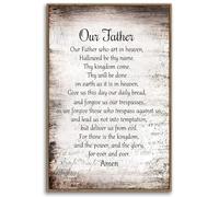 CBQZCHWDKT Be Still and Know Canvas Print - Vintage Faith Art with Scripture, Framed Ready to Hang Decor for Quiet Time Corner, Gift for Believers, Baptism(Unframed,08x12inch(20x30cm))