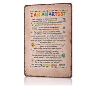 CBQZCHWDKT Born to Create Tin Sign 8x12 Inch