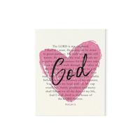 CBQZCHWDKT Delicate Pink Christian Decor, Heart & Bow Bible Verse Art, Feminine Scripture Wall Print for Bedroom(Framed,16x24inch(40x60cm))