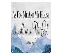 CBQZCHWDKT Devotional Metal Tin Sign Commit to the Lord Whatever You Do Proverbs 16：3 Plaque for Office Study Room 8 X 12 in