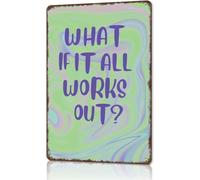 CBQZCHWDKT Hope It All Comes True Metal Sign 12x8 Inch