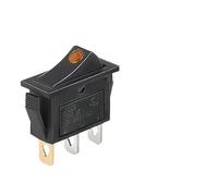 CBQZCHWDKT KCD3 220V ON/Off SPST Rocker Switch Single Pole Single Throw 2 Position 20A 125VAC with LED Light 3 Pins/ 2 Pins(3PIN M Yellow)