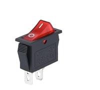 CBQZCHWDKT KCD3 220V ON/Off SPST Rocker Switch Single Pole Single Throw 2 Position 20A 125VAC with LED Light 3 Pins/ 2 Pins(2PIN Red)