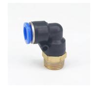 CBQZCHWDKT Raccordo Pneumatico a sgancio rapido con Gomito da 3/8" Maschio for Tubo diam. Esterno 12 mm, 5 Pezzi