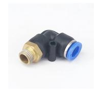 CBQZCHWDKT Raccordo Pneumatico a sgancio rapido for Raccordo Pneumatico a Gomito da 1/8" Maschio for Tubo diam. Esterno 10 mm, 5 Pezzi