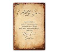 CBQZCHWDKT Send Me Lord Tin Wall-Art 8x12 Inch