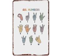 CBQZCHWDKT Witty Silent Count Code Vintage Aluminum Hanging 12x8 Inch
