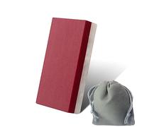 CBRIGHT Pietra per Affilare Dual Sided 3000/10000# - Mini Tascabile Fine e Lucidatura in Rubino e Agata (2x1x0.4inch)