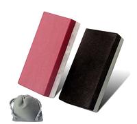 CBRIGHT Set di pietre per affilare 2 pezzi tascabili - Set di pietre da affilatura piccole a doppia faccia, fini e grossolane (400#/800#)-(3000/10000#) [1.97x0.98x0.39inch].