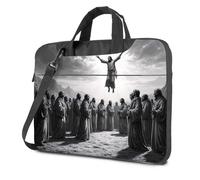 CBRT Borsa per computer portatile da 17 pollici con Gesù che sale al cielo, circondato da discepoli borsa per laptop zaino borsa per laptop, Colore, 26x36cm, Bohemian