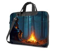 CBRT Zaino per computer portatile, cavaliere seduto vicino al fuoco di campo nella foresta borsa per laptop da viaggio zaino per laptop borsa per laptop, Colore, 26x36cm, Bohemian