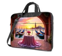 CBRT Zaino per computer portatile Cena Romantica Setup Sotto Un arco Con Gondole A Venezia Borsa Per Laptop Da Viaggio Zaino Del Computer Portatile Borsa Per Le Donne, Colore, 29x40cm, Bohemian