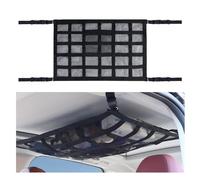 CBRWBKWHI Rete Portaoggetti da Soffitto per Auto, per BMW E39 F10 E60 F30 E46 E36 X1 E84 E90 Dell'auto Universale Tetto Interno Borsa Cerniera Regolabili,80 * 53cm
