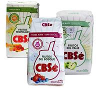 CBSe Yerba Mate Frutos Tropicales 500g + CBSe Yerba Mate Frutos del Bosque 500g + CBSe Yerba Mate Frutos del Valle 500g | Argentino | Bevanda disintossicante ed energetica