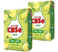 CBSé Yerba Mate Tè Limone 1kg (500g x 2) + Campione Regalo (40g) : Ricco di antiossidanti, vitamine, accelera il metabolismo, senza zucchero | Argentina