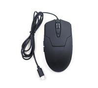 CBUS Mouse USB C cablato, mouse per computer silenzioso a 6 pulsanti, 4 velocità DPI, ergonomico, retroilluminazione a LED, compatibile con Mac, Chromebook, HP, DELL XPS, ASUS, Surface, mouse da gioco
