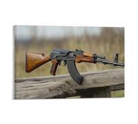 CBWVUWHJW Arma militare AK-47 - Il leggendario fucile d'assalto decorazione da parete alla moda - poster artistico da appendere e murale 50 x 75 cm