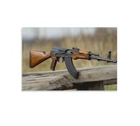 CBWVUWHJW Arma militare AK-47 - Il leggendario fucile d'assalto decorazione da parete alla moda - poster artistico da appendere e murale 50 x 75 cm