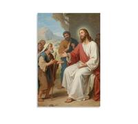 CBWVUWHJW Gesù racconta la storia del buon samaritano, insegnando ad amare gli altri come decorazione da parete alla moda - poster artistico da appendere e mural12 x 18 pollici (30 x 45 cm)