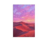 CBWVUWHJW Poster artistico da appendere alla moda con dune di erba del Nebraska Sandhills, 20 x 30 cm