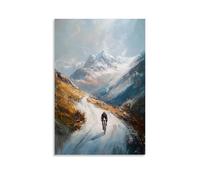 CBWVUWHJW Poster artistico da appendere alla moda da appendere al passaggio montano con sprint in piedi, 20 x 30 cm