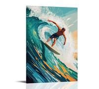 CBWVUWHJW Poster sportivo con antenna da surf con lancio e rotazione delle labbra ondulate, decorazione da parete alla moda, poster artistico da appendere e mural30 x 45 cm