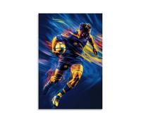 CBWVUWHJW Poster sportivo con giocatore di rugby che passa la palla, decorazione da parete astratta, alla moda, poster artistico da appendere, 20 x 30 cm