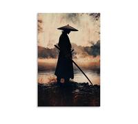 CBWVUWHJW Samurai - La Via della Spada Decorazione da parete alla moda - Poster artistico da appendere e murale 40 x 60 cm