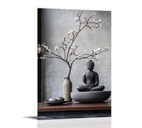 CBWVUWHJW Stampa moderna zen con natura morta per meditazione consapevole e spazi yoga decorazione da parete alla moda - poster artistico da appendere e mural30 x 45 cm