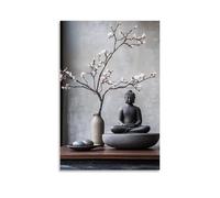 CBWVUWHJW Stampa moderna zen con natura morta per meditazione consapevole e spazi yoga, decorazione da parete alla moda, poster artistico da appendere e mural40 x 60 cm