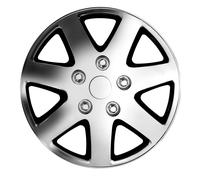 Set Kit 4 copricerchi 13'' in ABS cromati bicolore. X-TREME CROMO/NERO 2