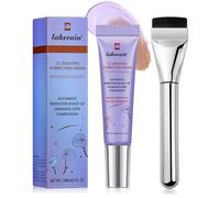 CC Cream Dull Correct+Pennello per Fondotinta,Crema CC Illuminante e Riparatrice con Centella Asiatica,SPF 25,Trattamento Perfettore Automatico del Teint,Illumina il Tono Della Pelle