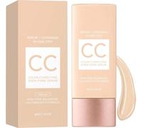 CC Cream Siero Colorato, Siero Colorato Correttore dell'Incarnato, Coprenza Leggera con Trattamento Skincare, Resistente all'Acqua Uniforma l'Incarnato