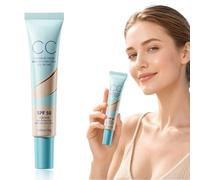CC Cream SPF 50, Crema Colorata Viso per Pelle Grassa con Effetto Opacizzante e Controllo del Sebo, Fondotinta Leggero e Uniformante per un Incarnato Perfetto, Protezione UV Alta, Texture Fresca