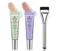 CC Red Correct Crema, Dull Correct Crema, con Pennello per Fondotinta, Brighten Correction Cream con Centella Asiatica, SPF 25, Riduce il Rossore, Bilancia il Tono Della Pelle