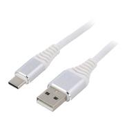 CC-USB2B-AMCM-2M-BW2 Cavo USB 2.0 USB A-Spina,USB C-Spino placcato oro 2m bianco